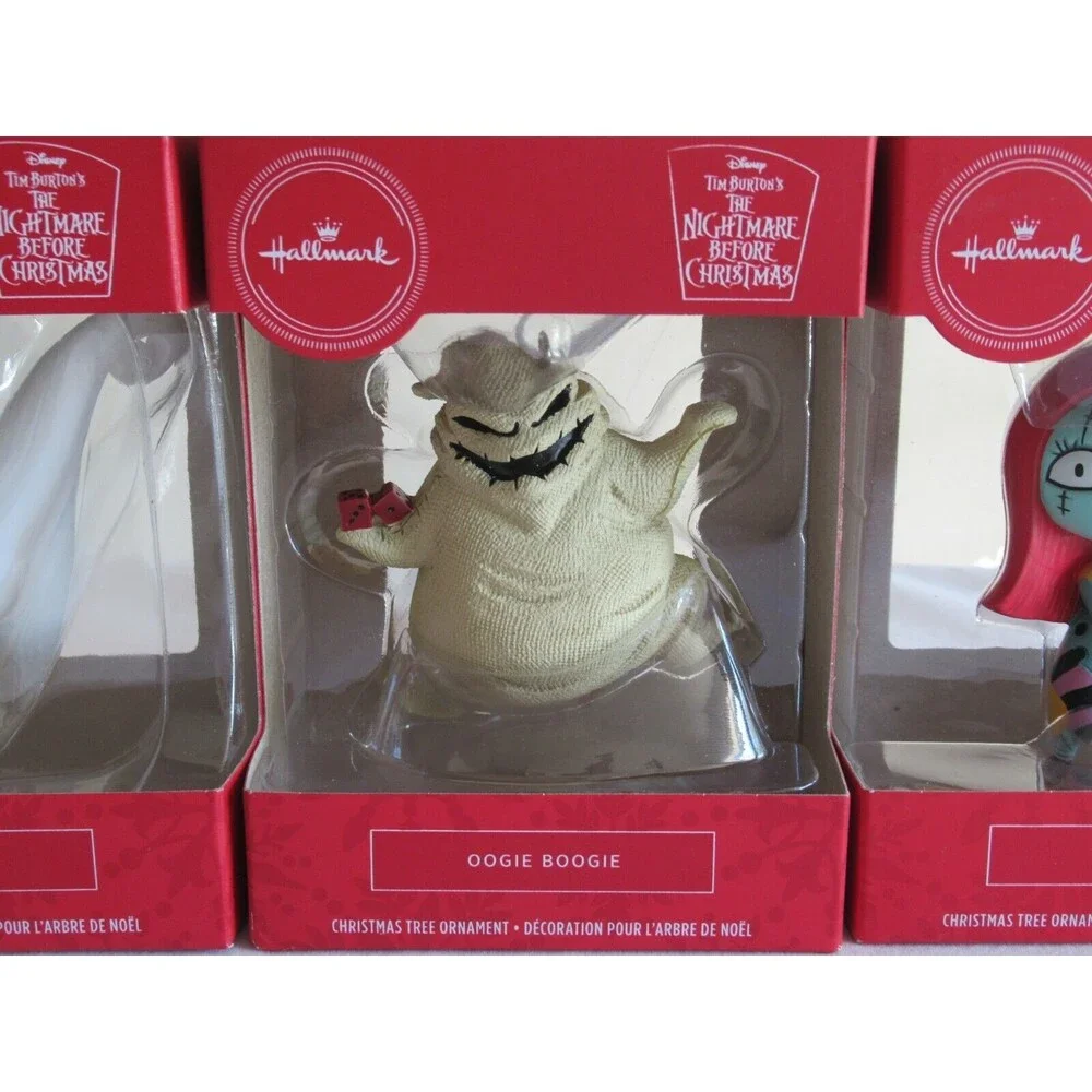 Hallmark ZERO SALLY OOGIE BOOGIE Nightmare Before Christmas 3 Ornaments Disney